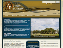 Tablet Screenshot of abneyfoundation.org